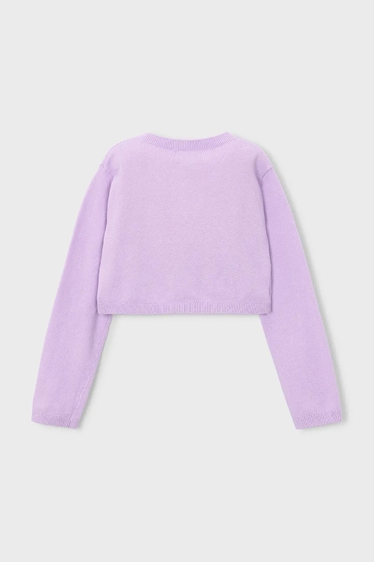 Dječji kardigan Mayoral 321.6D.Mini.PPY2 ljubičasta SS26
