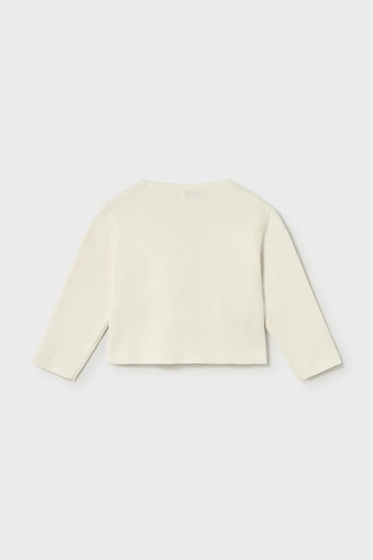 Mayoral kardigan bawełniany dziecięcy 1307.4F.Baby.PPY2 beżowy SS26