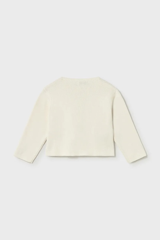 Mayoral kardigan bawełniany dziecięcy 1307.4F.Baby.PPY2 beżowy SS26