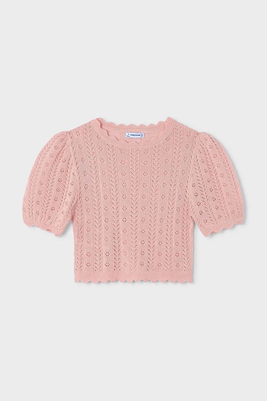 Dječji džemper Mayoral bez uzorka roza 3003.6B.Mini.PPY2