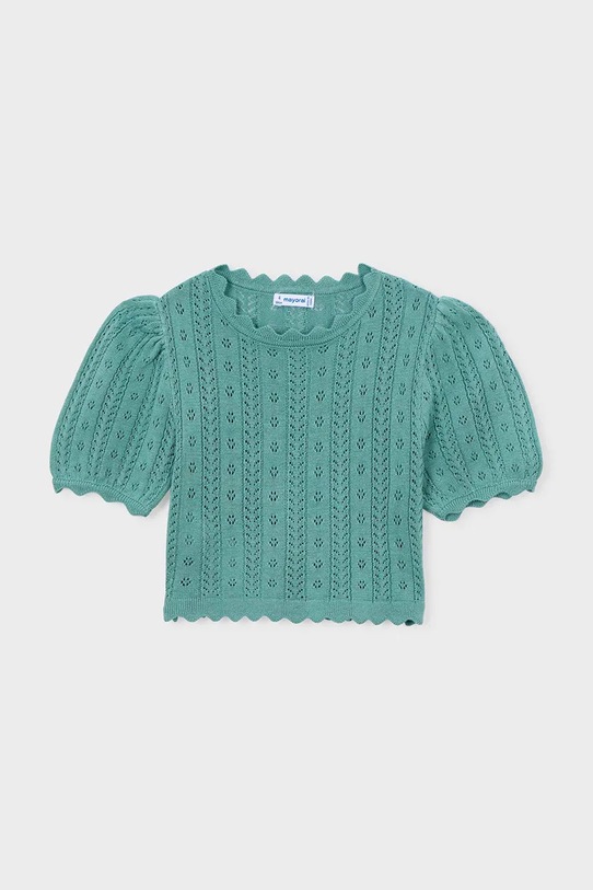 Παιδικό πουλόβερ Mayoral λεπτό μοτίβο τιρκουάζ 3003.6B.Mini.PPY2