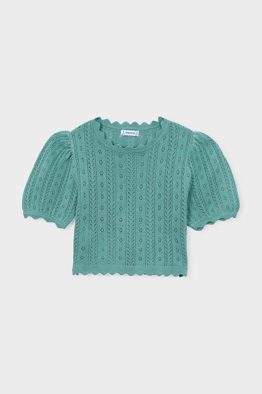 Παιδικό πουλόβερ Mayoral λεπτό μοτίβο τιρκουάζ 3003.6B.Mini.PPY2