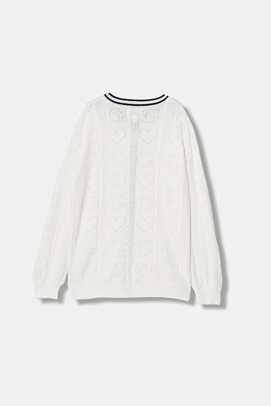 Guess kardigan dziecięcy J6RR17.Z2BB0.PPY2 biały SS26