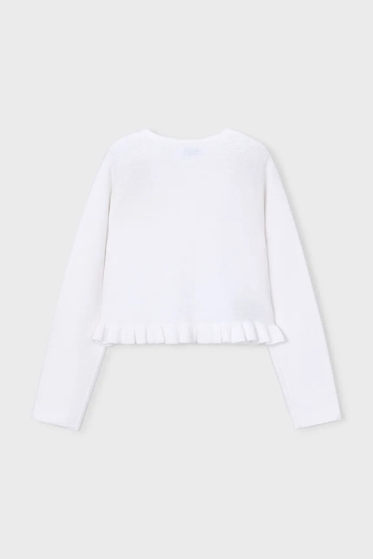 Mayoral kardigan dziecięcy 3383.6B.Mini.PPY2 biały SS26