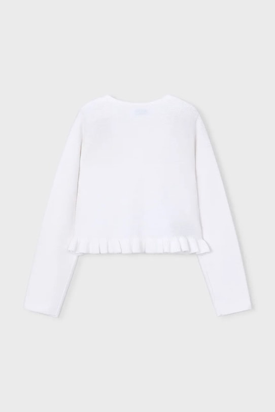 Mayoral kardigan dziecięcy 3383.6B.Mini.PPY2 biały SS26