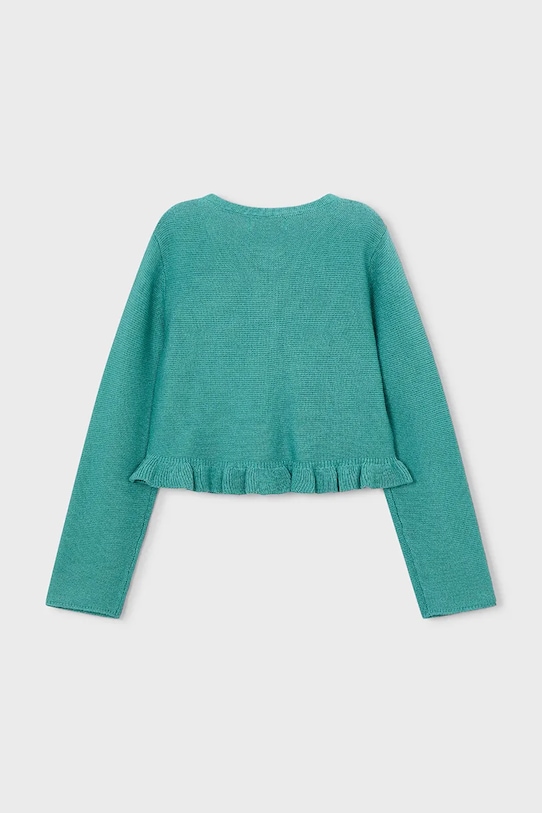 Dziewczynka Mayoral kardigan dziecięcy 3383.6B.Mini.PPY2 turkusowy