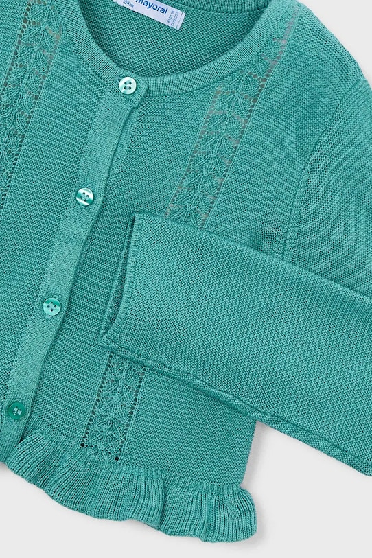 Mayoral kardigan dziecięcy turkusowy 3383.6B.Mini.PPY2