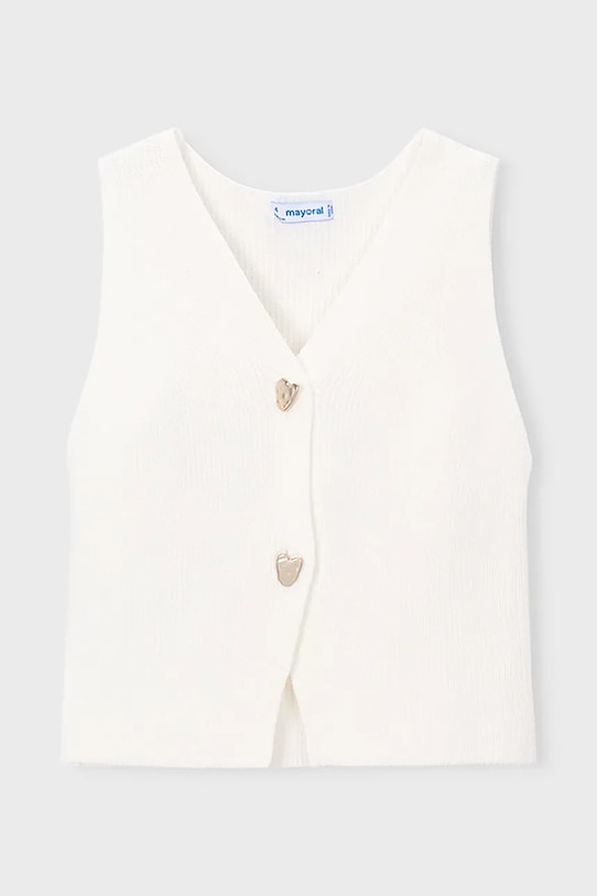 Детски елек Mayoral тънък бял 3385.6F.Mini.PPY2