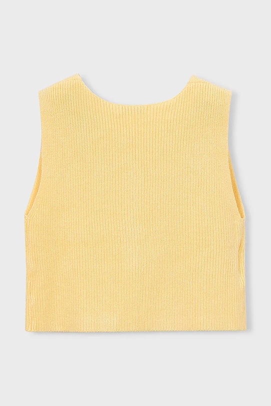 Παιδικό γιλέκο Mayoral 3385.6F.Mini.PPY2 κίτρινο SS26