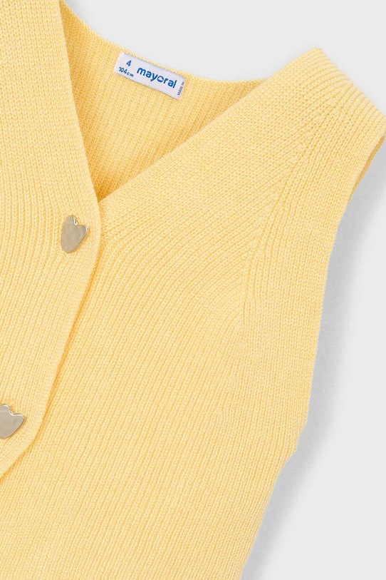 Κοριτσίστικα Παιδικό γιλέκο Mayoral 3385.6F.Mini.PPY2 κίτρινο