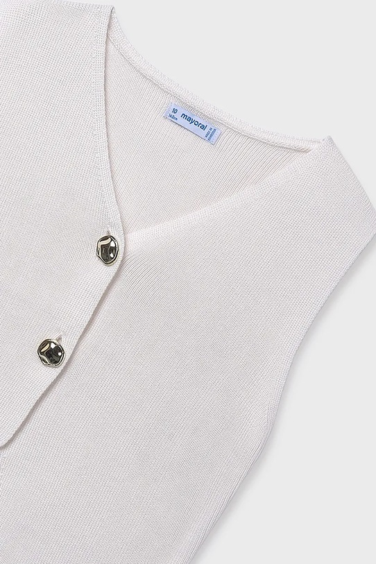 Dziewczynka Mayoral kamizelka dziecięca 6020.8A.Junior.PPY2 biały