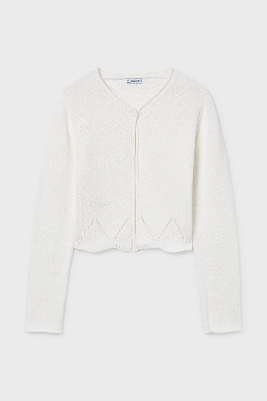 Детский кардиган Mayoral 6354.8C.Junior.PPY2 белый SS26