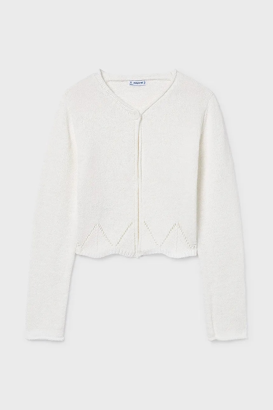 Детский кардиган Mayoral 6354.8C.Junior.PPY2 белый SS26