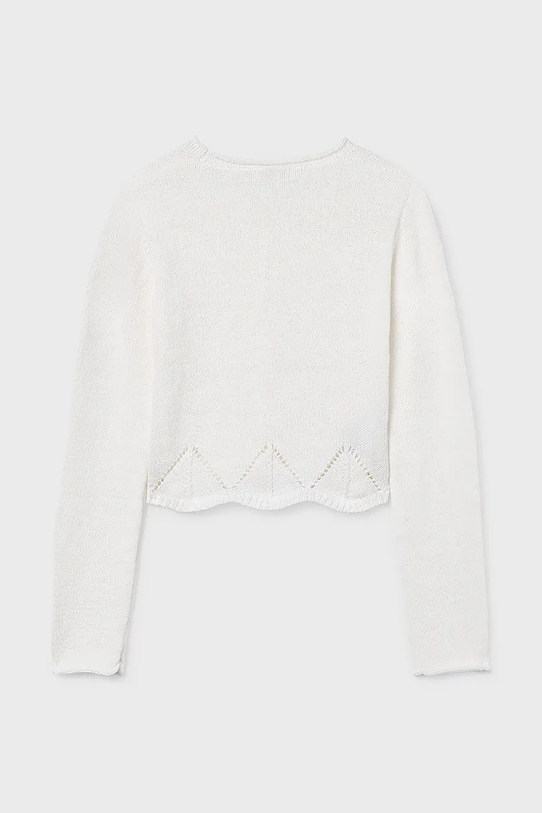 Девочка Детский кардиган Mayoral 6354.8C.Junior.PPY2 белый