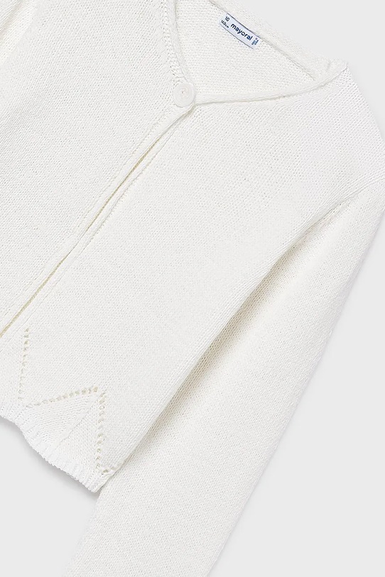 Детский кардиган Mayoral белый 6354.8C.Junior.PPY2