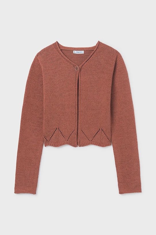Дитячий кардиган Mayoral 6354.8C.Junior.PPY2 коричневий SS26
