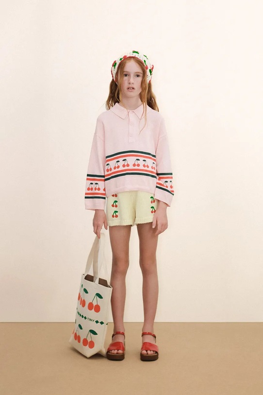 Tinycottons sweter bawełniany dziecięcy CHERRIES SWEATER SS26.409