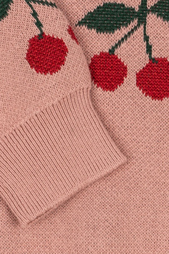 Konges Sløjd sweter dziecięcy LAPIS LUREX BLOUSE różowy KS104928.PPY2
