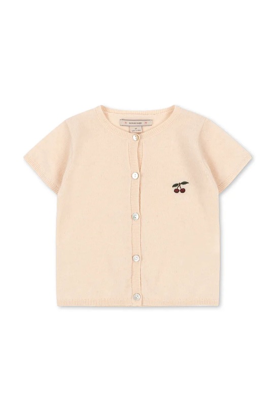 Otroška volnena jopica Konges Sløjd BASI CARDIGAN KS104661.PPY2 bež SS26