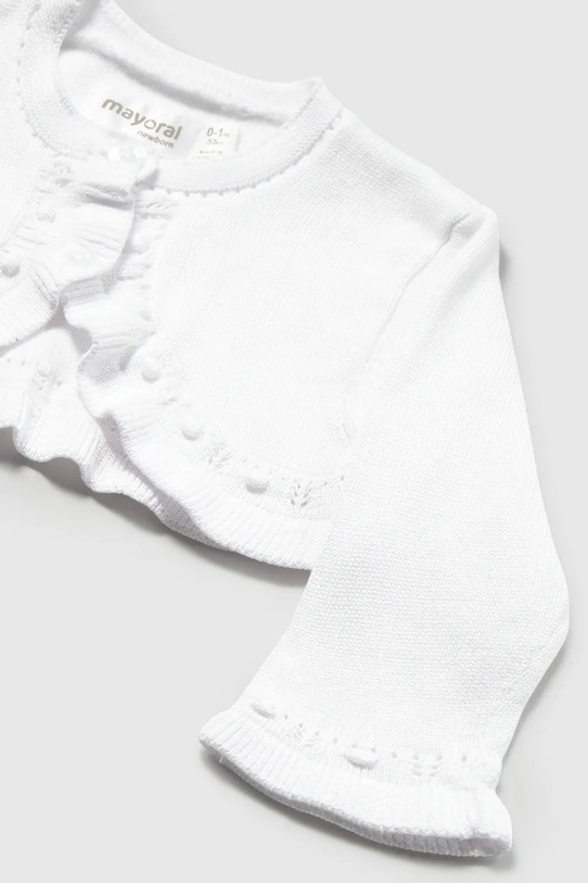 Fete Mayoral Newborn cardigan bebe 318.2L.Newborn.PPY2 alb