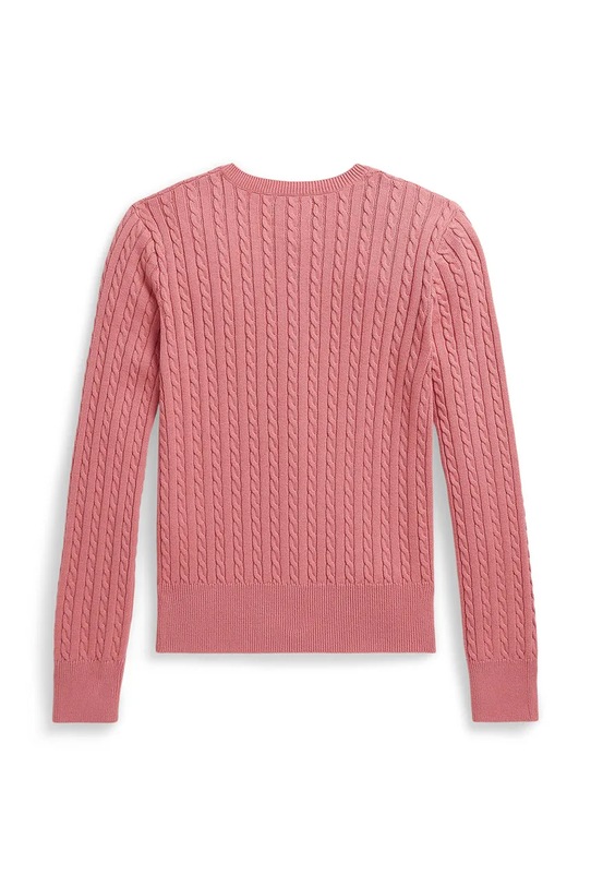 Polo Ralph Lauren kardigan bawełniany dziecięcy 313543047504 różowy SS26