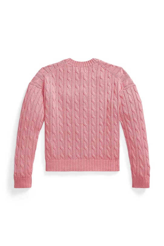 Polo Ralph Lauren sweter bawełniany dziecięcy 313A11238003 różowy SS26