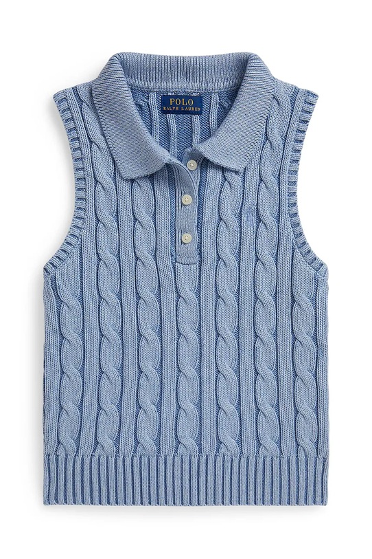 Dětská bavlněná vesta Polo Ralph Lauren 313A11248002 modrá SS26