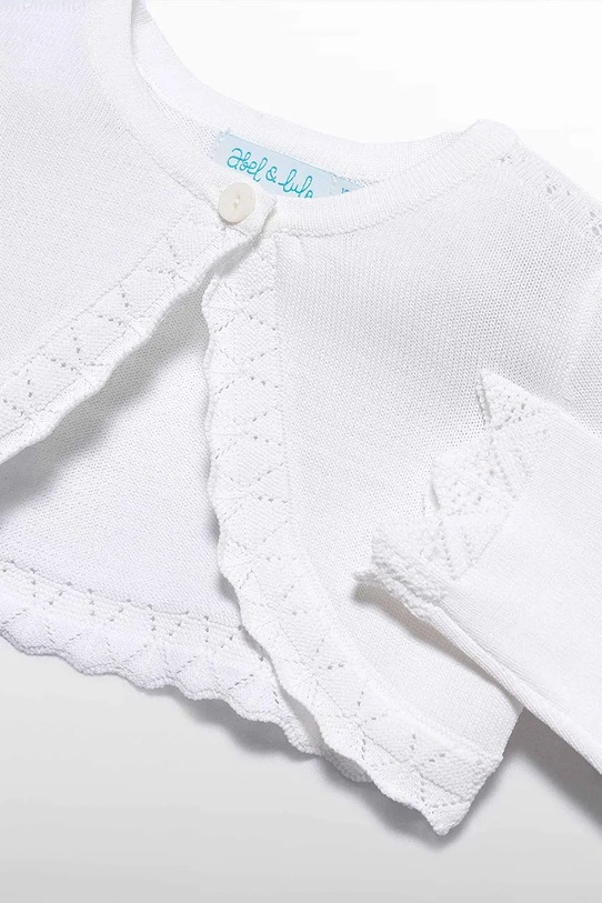 Abel&Lula kardigan niemowlęcy biały 5301.11.Baby.PPY2