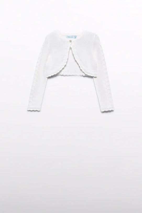 Abel&Lula kardigan dziecięcy 5304.1.Mini.PPY2 biały SS26