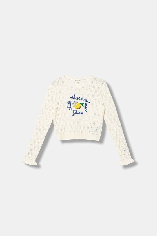 Guess sweter bawełniany dziecięcy pozostałe beżowy J6GR00.Z5491.PPY2.M