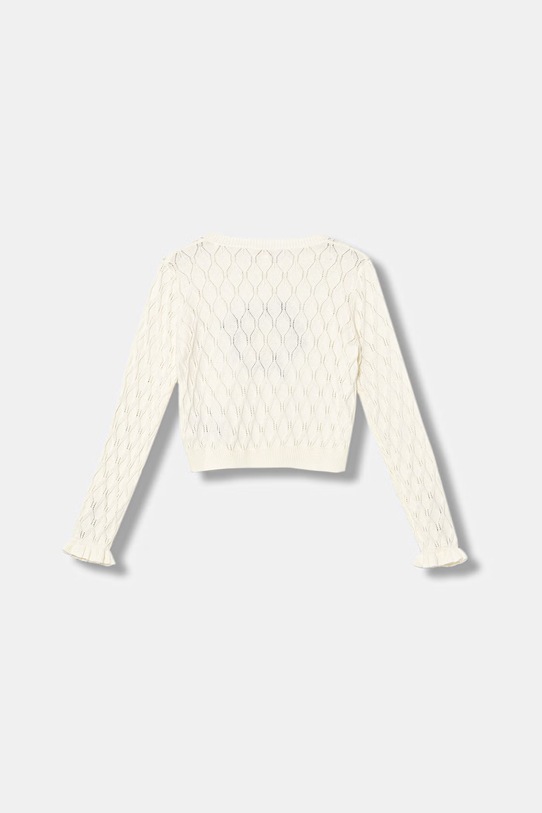 Guess sweter bawełniany dziecięcy J6GR00.Z5491.PPY2.M beżowy SS26