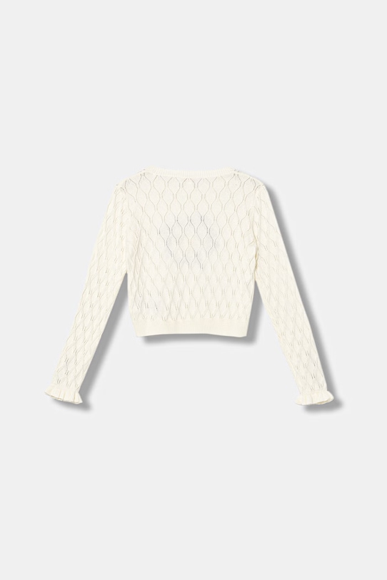 Guess sweter bawełniany dziecięcy J6GR00.Z5491.PPY2.M beżowy SS26