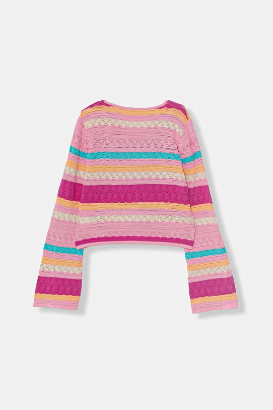 Guess kardigan dziecięcy bawełniany J6GR02.Z5480.PPY2.M różowy SS26