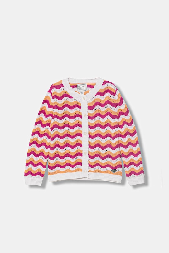 Guess kardigan dziecięcy bawełniany pomarańczowy K6GR01.Z5411.PPY2.M