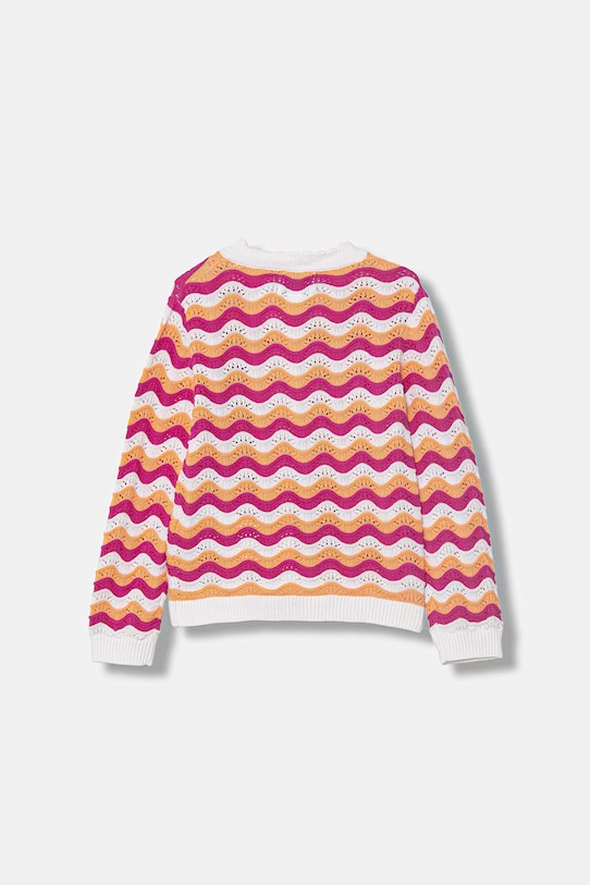 Guess kardigan dziecięcy bawełniany K6GR01.Z5411.PPY2.M pomarańczowy SS26