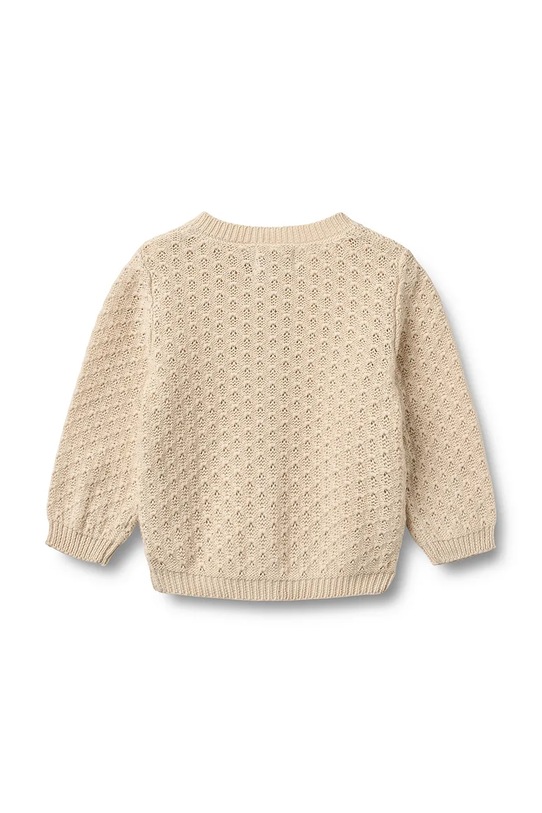 Wheat kardigan bawełniany niemowlęcy 4534.560.GOTS beżowy SS26