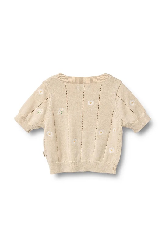 Dziewczynka Wheat sweter niemowlęcy bawełniany 4570.560.GOTS beżowy
