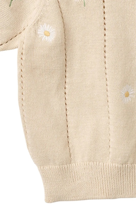 Wheat sweter niemowlęcy bawełniany beżowy 4570.560.GOTS