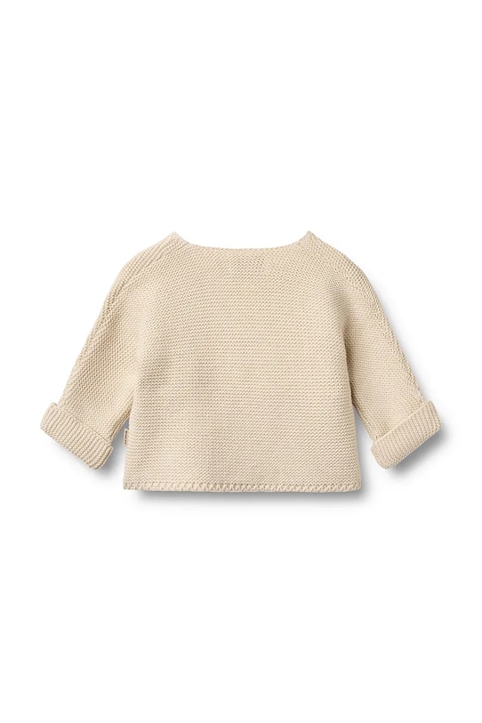 Wheat kardigan bawełniany niemowlęcy 6585.560.GOTS beżowy SS26