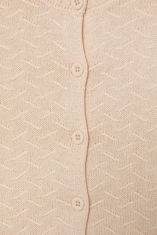 Dziewczynka United Colors of Benetton kardigan dziecięcy bawełniany 120YA5014.G.W.Stagional beżowy