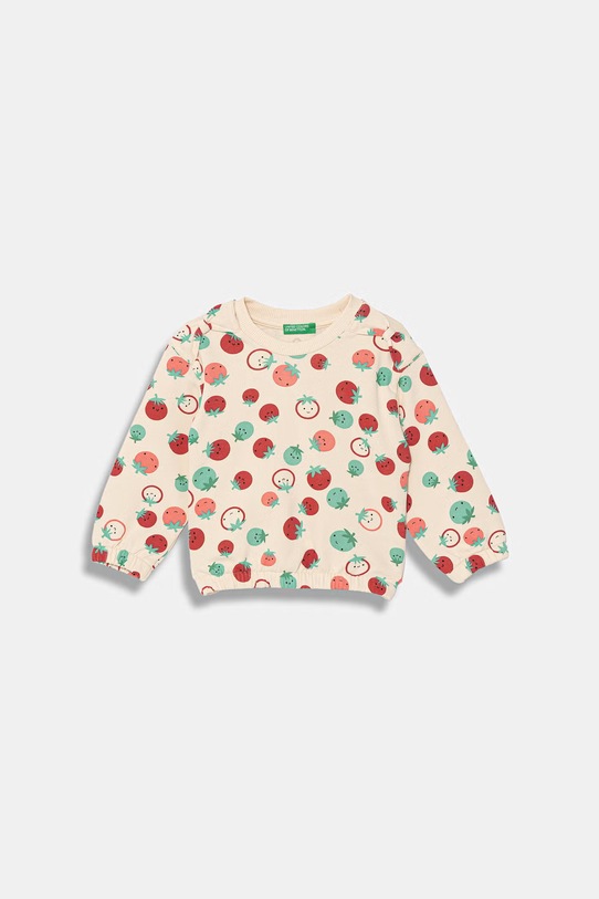 United Colors of Benetton bluza dziecięca bawełniana beżowy 3WOQG10M6.P.Stagionale