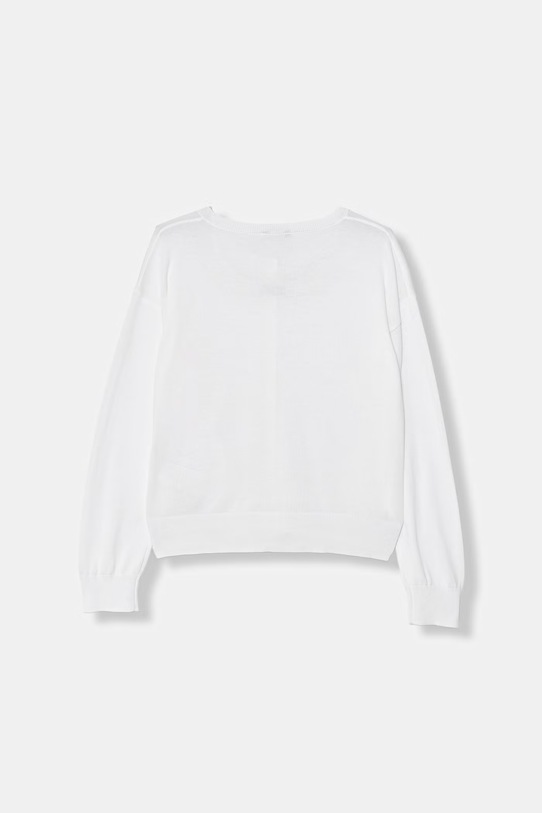 United Colors of Benetton kardigan za djecu s pamukom 19DKC500Z.G.Stagionale bijela SS26