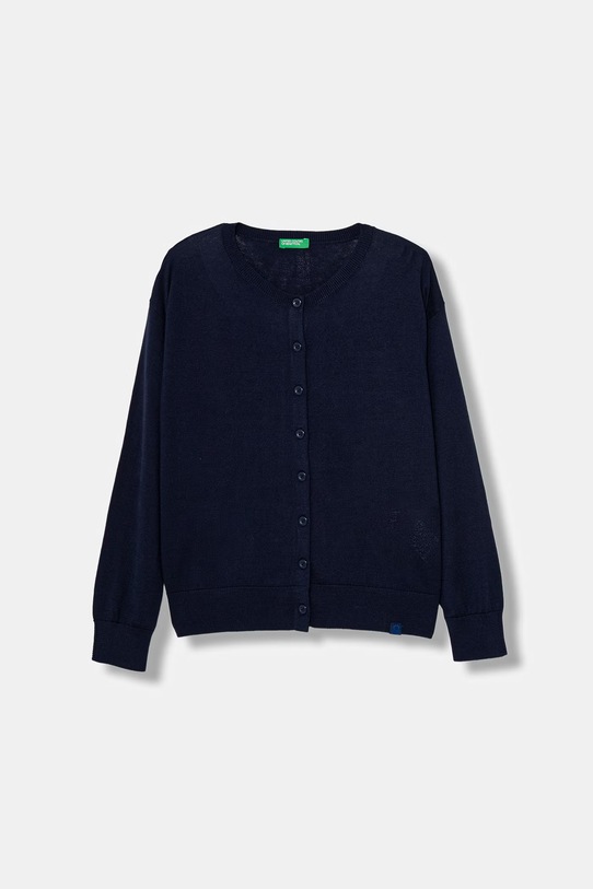 United Colors of Benetton kardigan za djecu s pamukom mornarsko plava 19DKC500Z.G.Stagionale