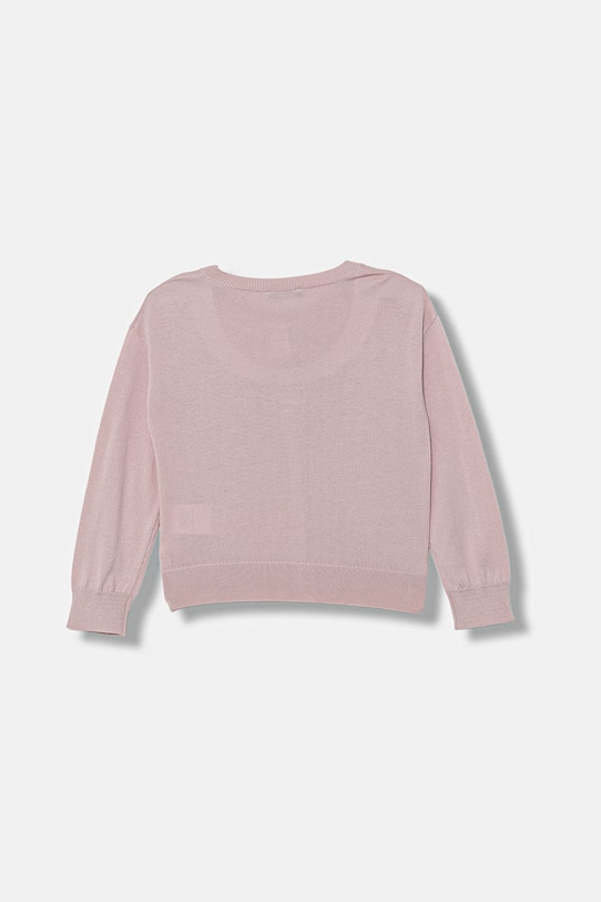 United Colors of Benetton kardigan dziecięcy z bawełną 19DKG500S.P.Stagionale różowy SS26