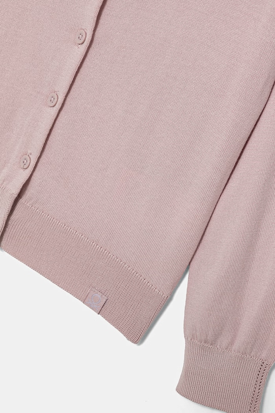 Dziewczynka United Colors of Benetton kardigan dziecięcy z bawełną 19DKG500S.P.Stagionale różowy