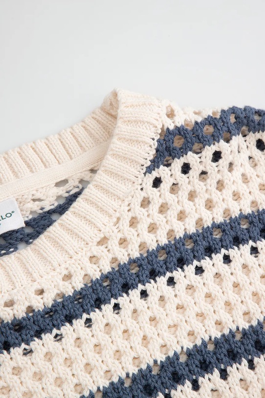 Deklice Coccodrillo pulover otroški bombažen WC6172105CSG bež