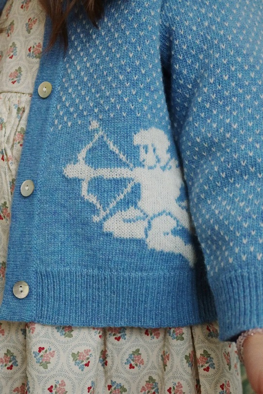 Konges Sløjd kardigan z dodatkiem wełny dziecięcy BELOU KNIT CARDIGAN KS104225.PreSpring