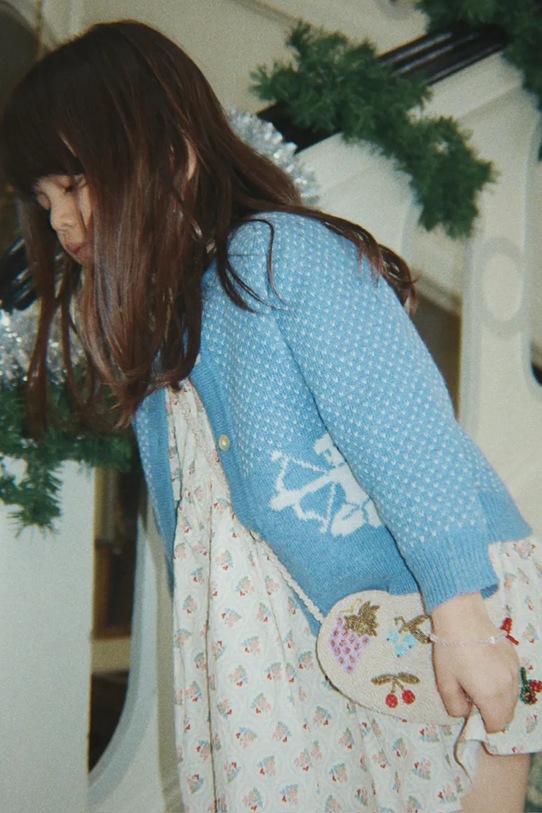 Konges Sløjd kardigan z dodatkiem wełny dziecięcy BELOU KNIT CARDIGAN KS104225.PreSpring
