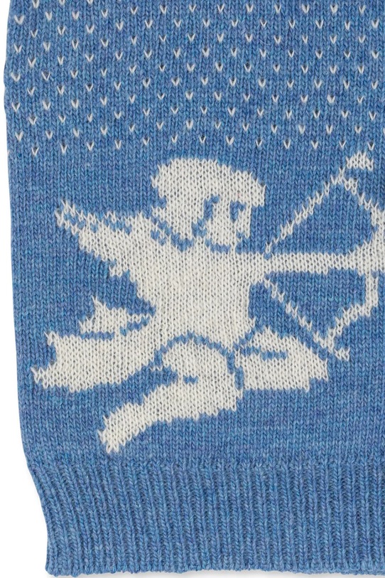 Konges Sløjd kardigan z dodatkiem wełny dziecięcy BELOU KNIT CARDIGAN KS104225.PreSpring niebieski