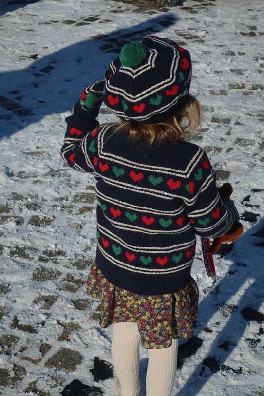 Konges Sløjd kardigan z dodatkiem wełny dziecięcy BELOU KNIT CARDIGAN KS104225.PreSpring